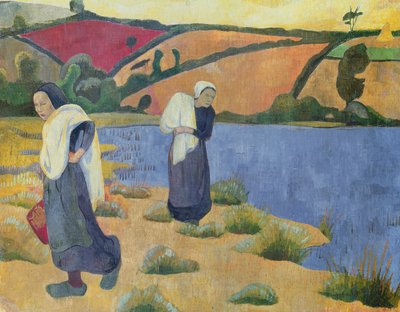 Lavandaie al fiume Laita, vicino a Pouldu, 1892 da Paul Sérusier